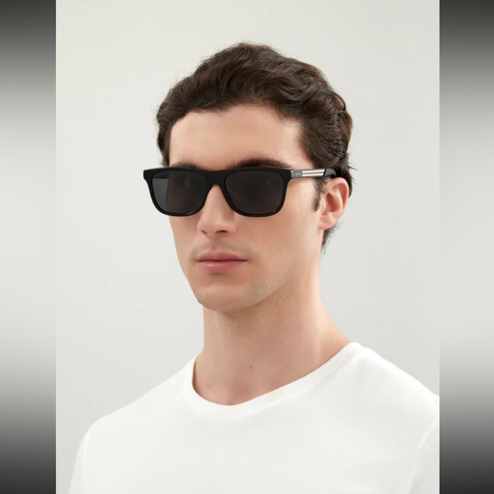 Gucci GG0687S - 002 Sunglasses Black w/Grey Polarized lens 57mm - NEW - Picture 14 of 15